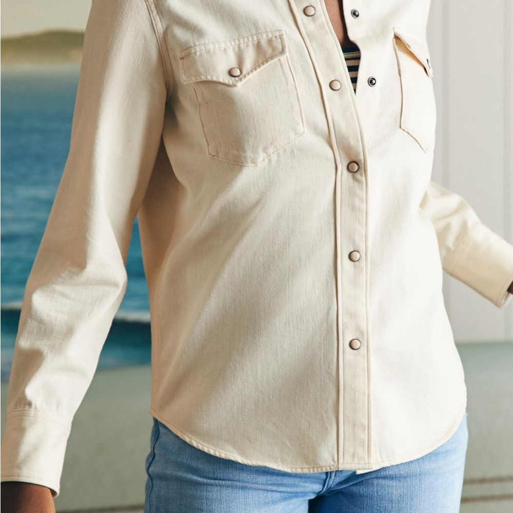 Faherty Women’s Western Button Down Size Small